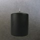 10cm x 8cm Black Pillar Candles